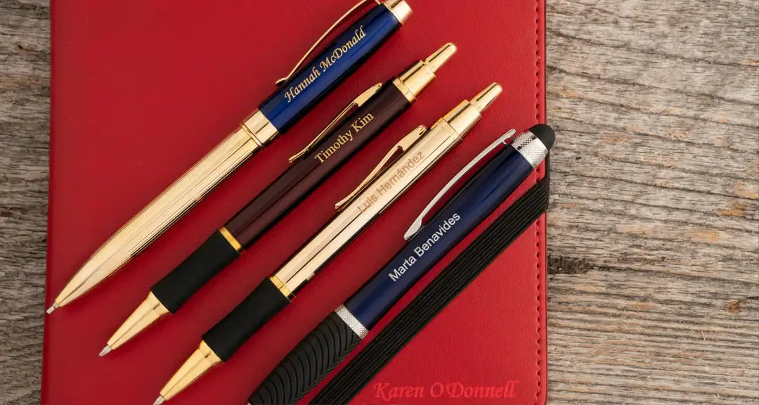 collection of dayspring engraved pens